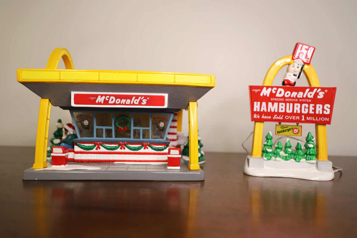 1997 Retired McDonald’s Department 56 Snow Village Items