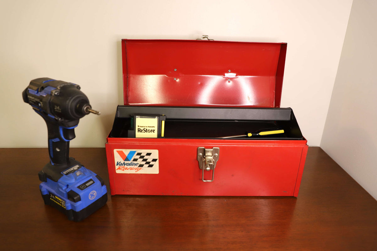Caja de herramientas promocionales de Valvoline Racing de los años 90