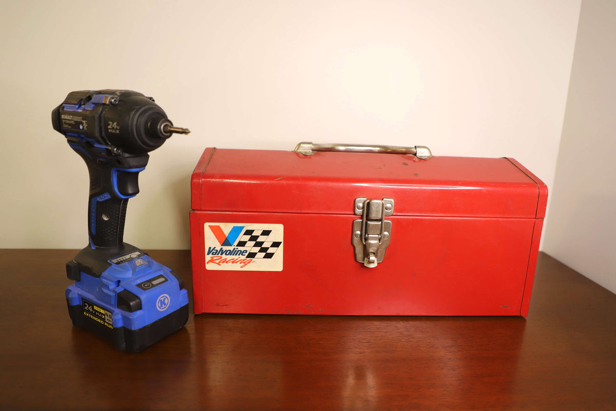 Caja de herramientas promocionales de Valvoline Racing de los años 90