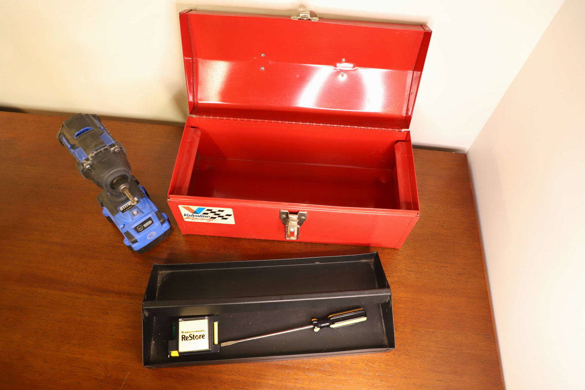 Caja de herramientas promocionales de Valvoline Racing de los años 90