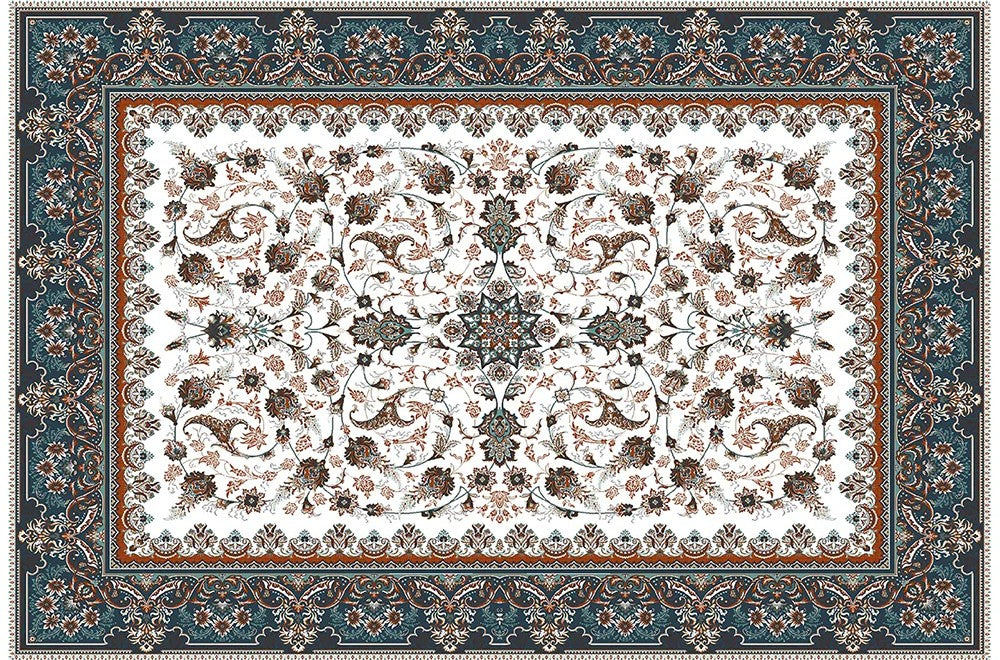 Viridian Blue Area Rug
