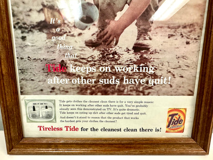 1959 Tide Magazine Print Advertisement Framed