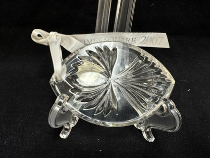 Waterford Crystal Christmas Ornament Times Square 2007 "Hope for Peace"