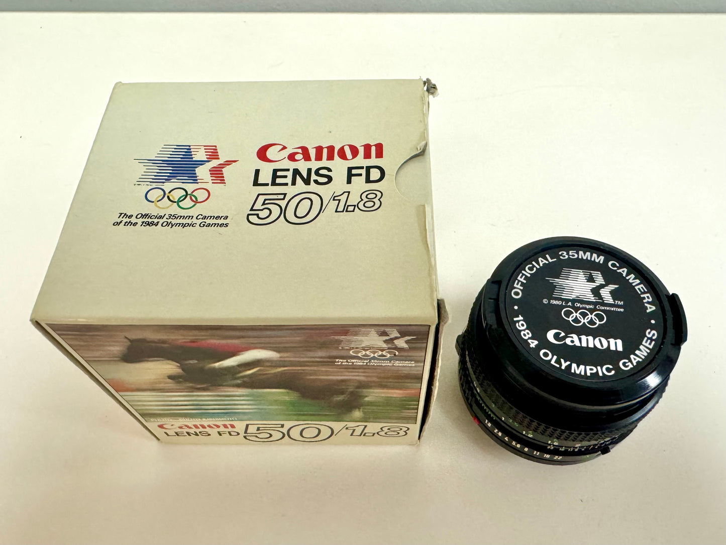 Canon FD 50mm f/1.8 Prime Camera Lens (1984 Los Angeles Olympics Games Edition)