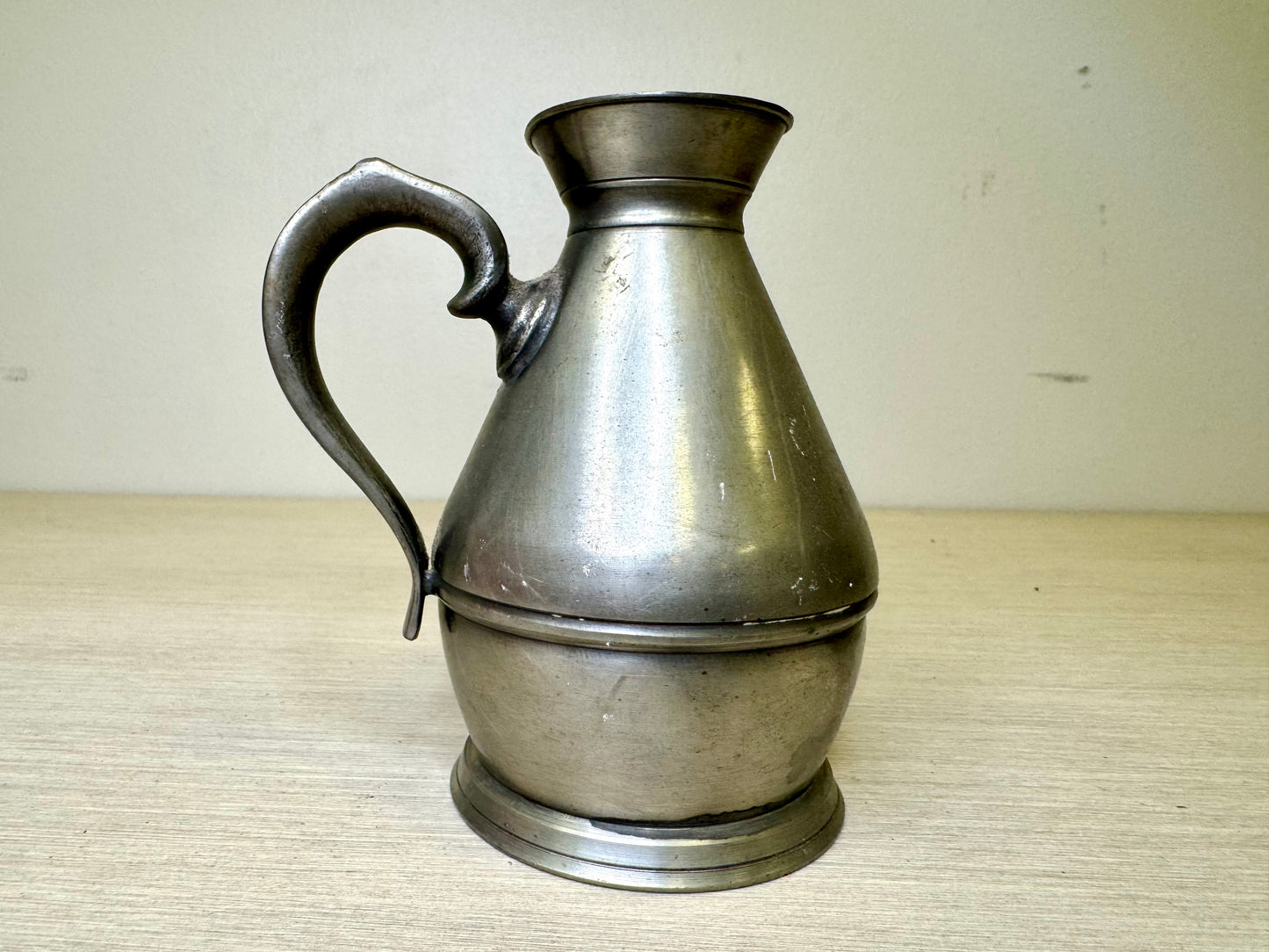 Vintage Pewter Haystack Pitcher
