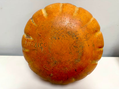 Vintage Mexican Terracotta Jack-O-Lantern Decoration