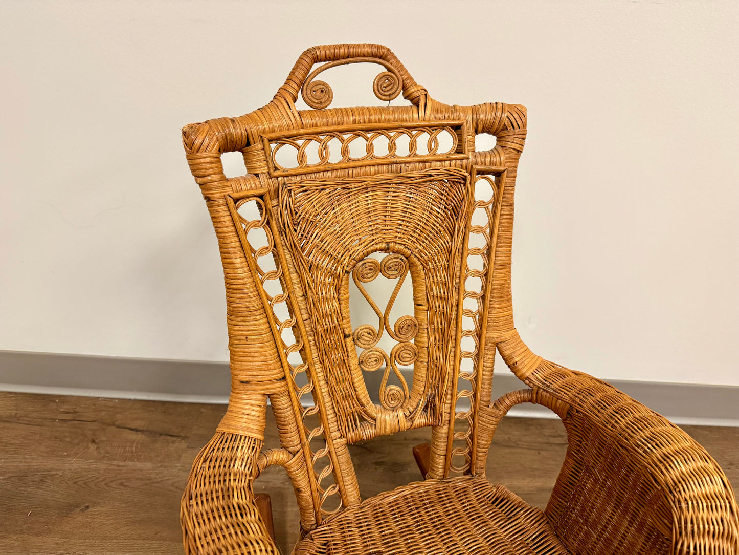 Wicker Kids Rocking Chair