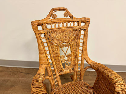 Wicker Kids Rocking Chair