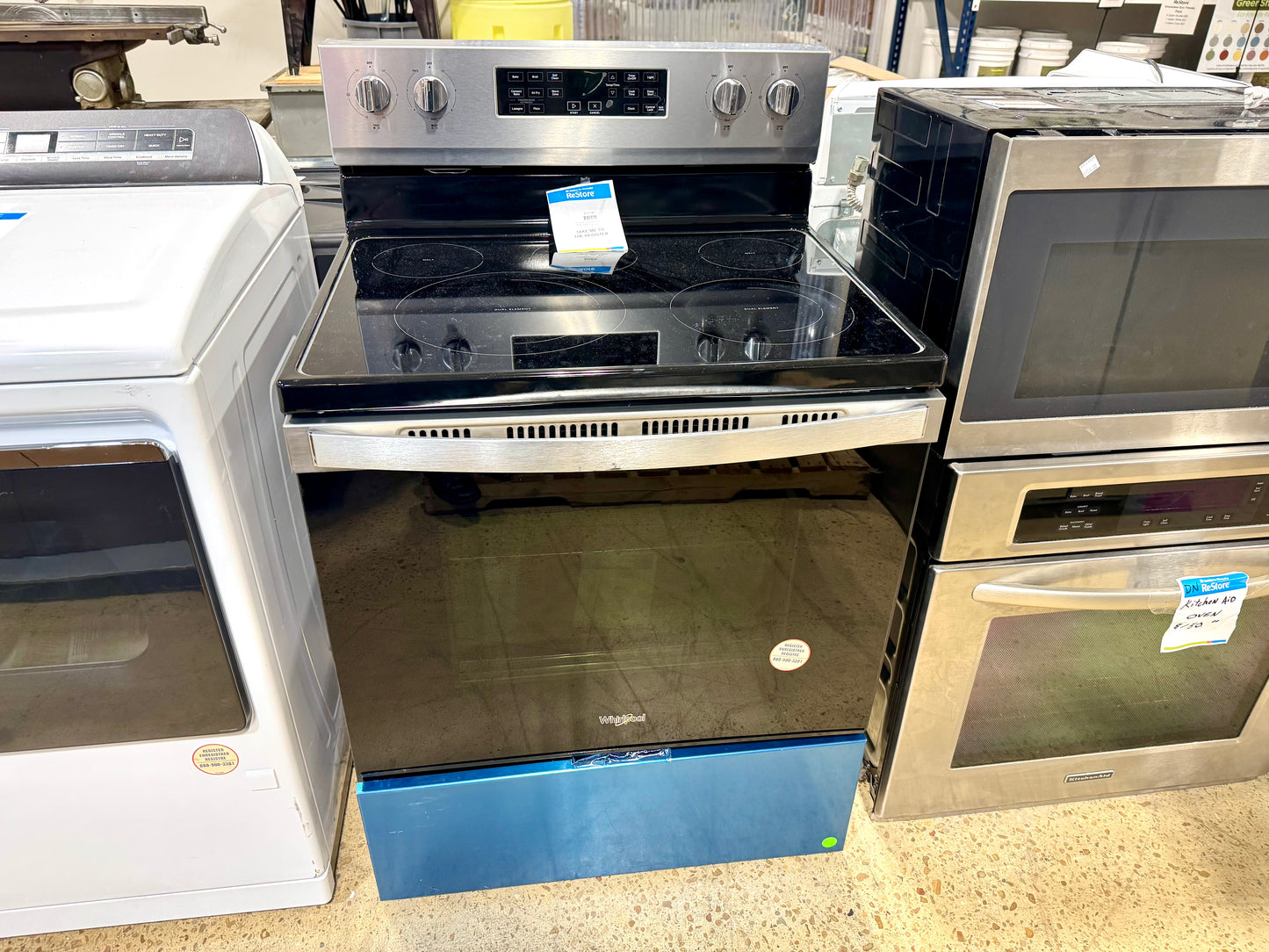 Whirlpool Glass-Top Stove