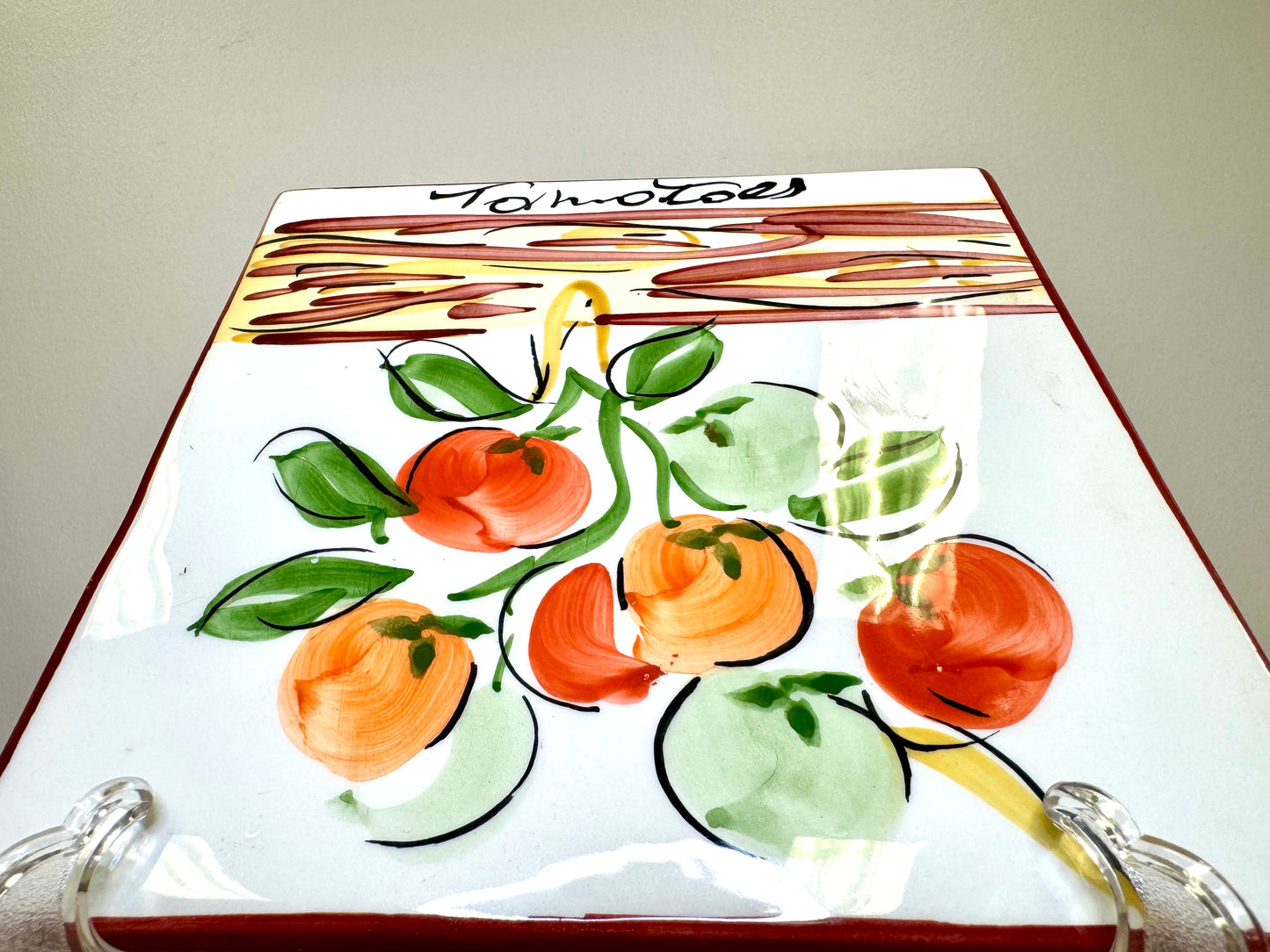 Antica Fornace Ceramic Tomato Tile