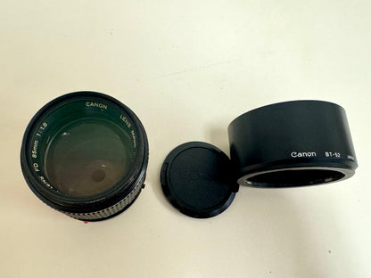 Canon 85mm f/1.8 FDn Camera Lens