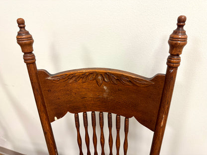 Pair of Antique Highback Spindle Chairs