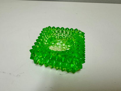 Hobnail Green Salt Cellar/Ashtray