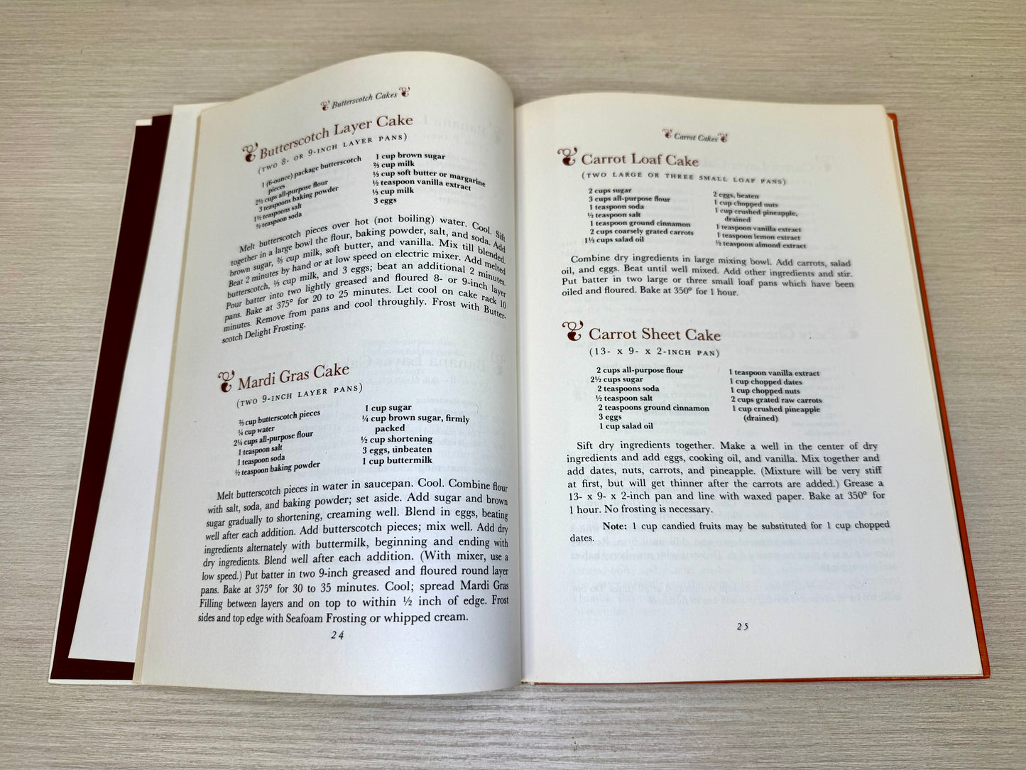 1971 Southern Living Homemaker's Cookbook Cakes