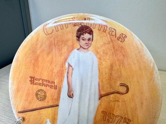 Norman Rockwell 1975 Christmas Plate