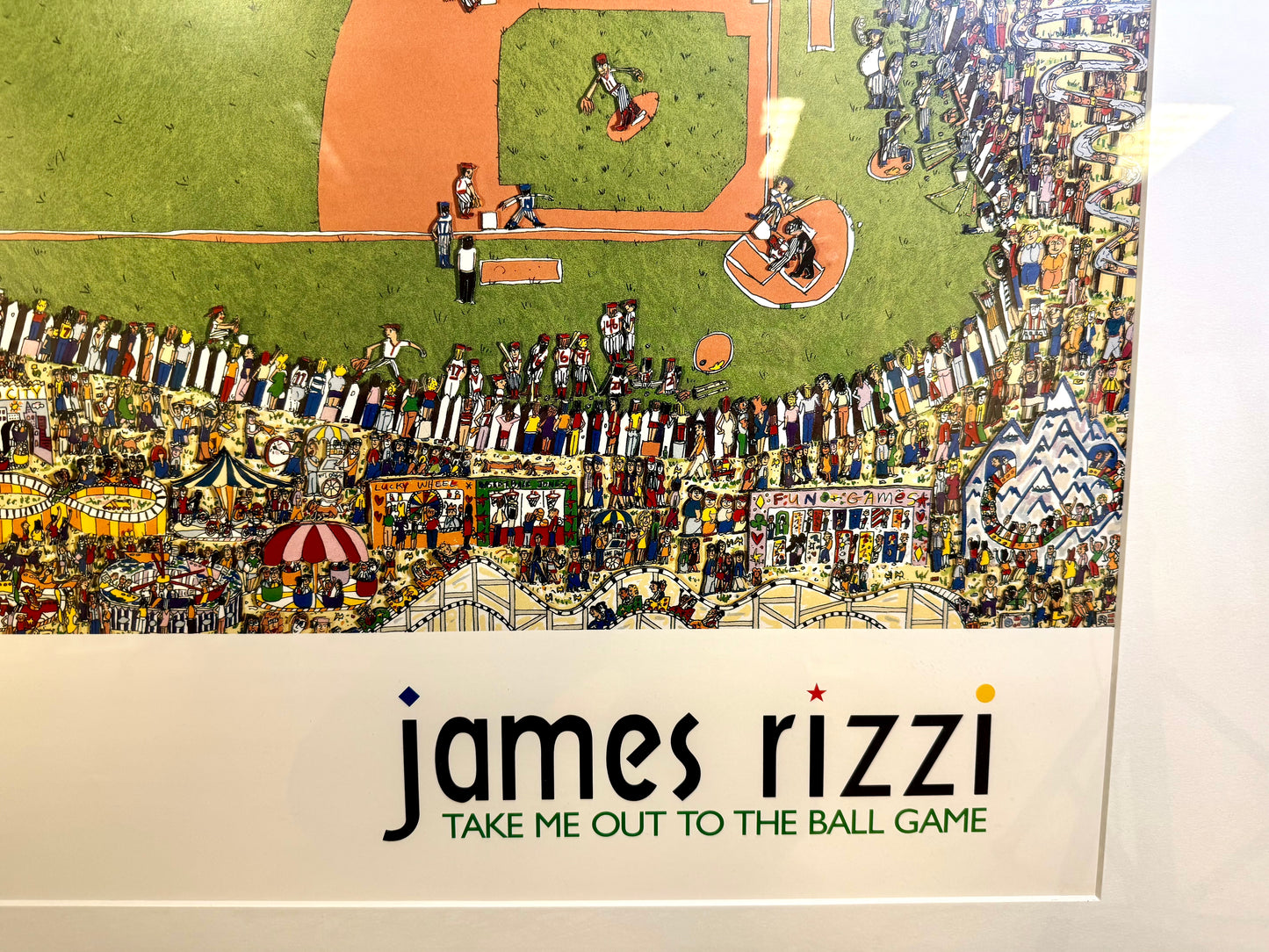 "Take Me Out To The Ball Game" Art Print James Rizzi