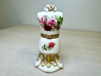 Porcelain Victorian-Style Trinket Box