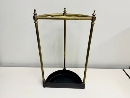 Antique Brass & Cast Iron Umbrella Stand