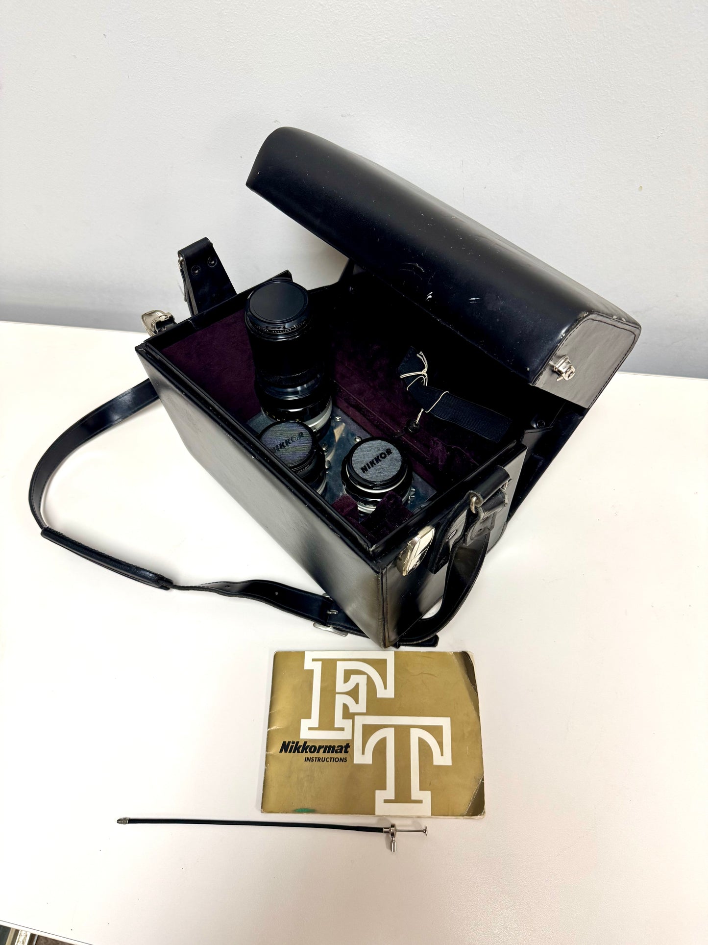 1960s Nikkormat FTN 35mm Film Camera & Lenses Set