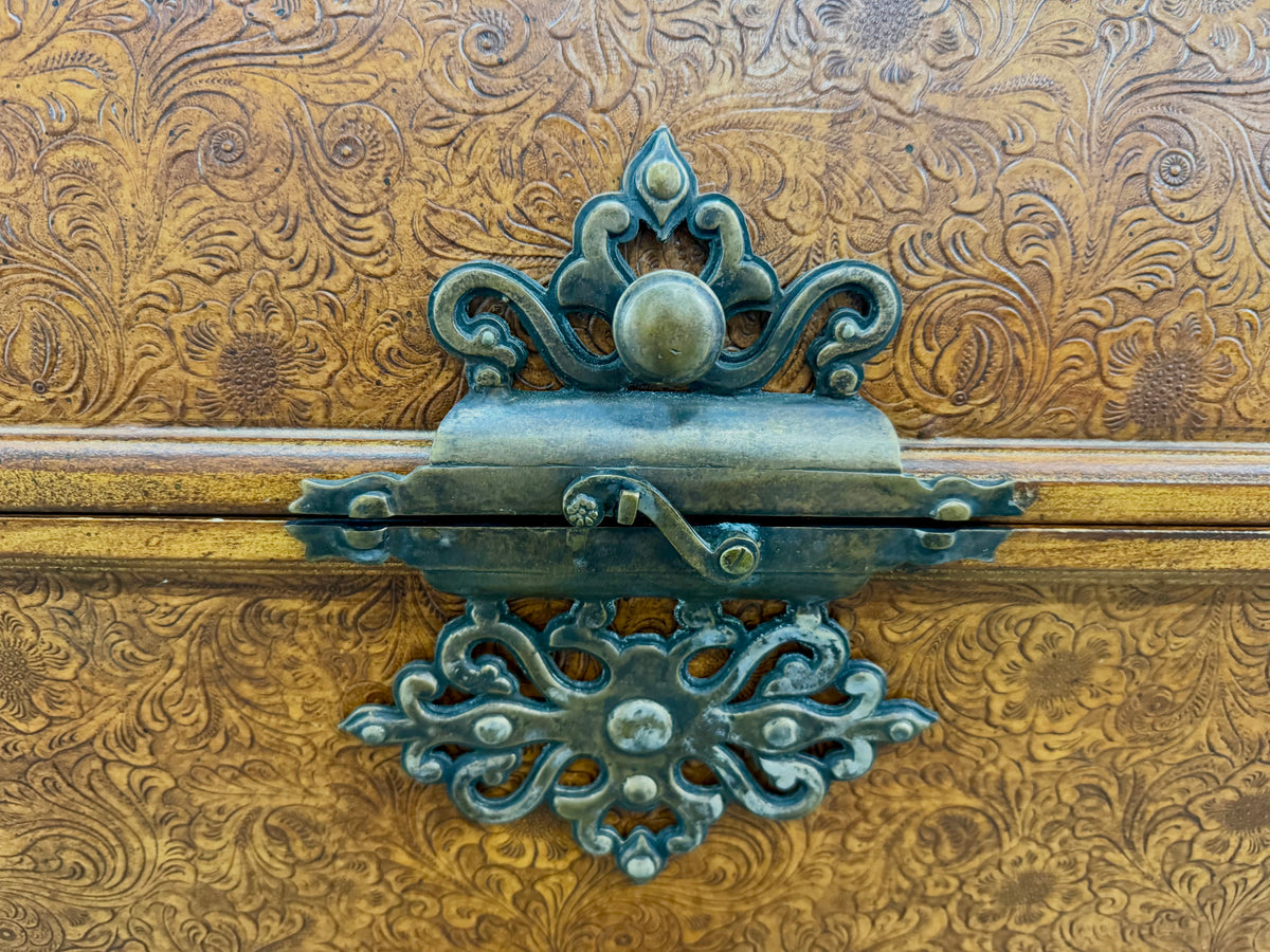 Carved Wooden Bar Cabinet