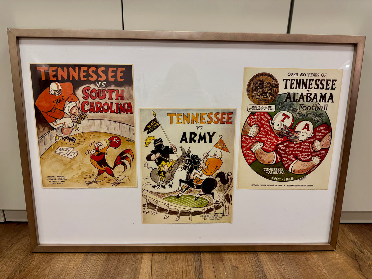 Tennessee Vols Comic Style Program Framed Art