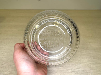Pyrex Ribbed Glass Bowl
