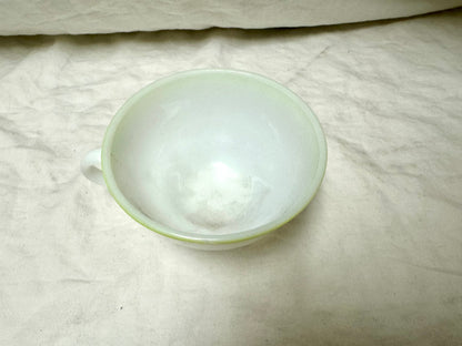 Vintage Lime Pyrex Milk Glass Teacup