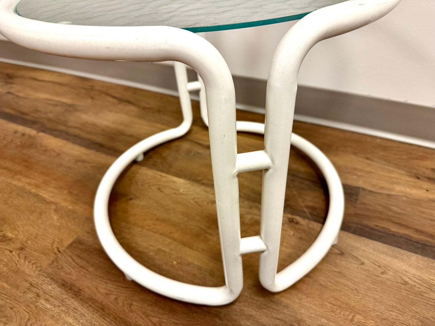 Midcentury Modern Glass Top Table