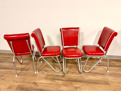 1950s Red Dining Set