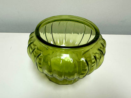 Inarco Olive Green Glass Vase
