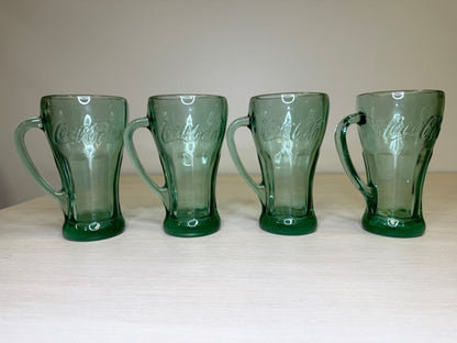Coca Cola Libbey Green Glasses