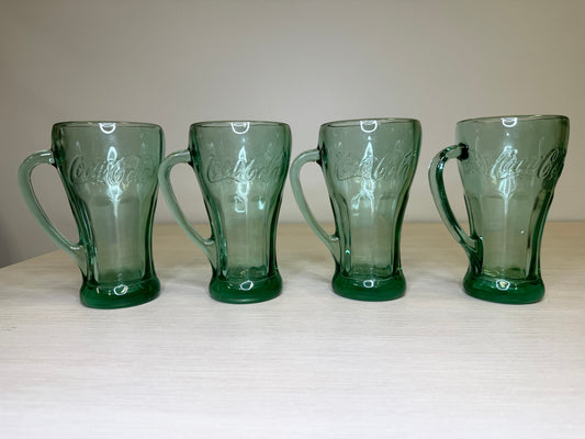 Coca Cola Libbey Green Glasses