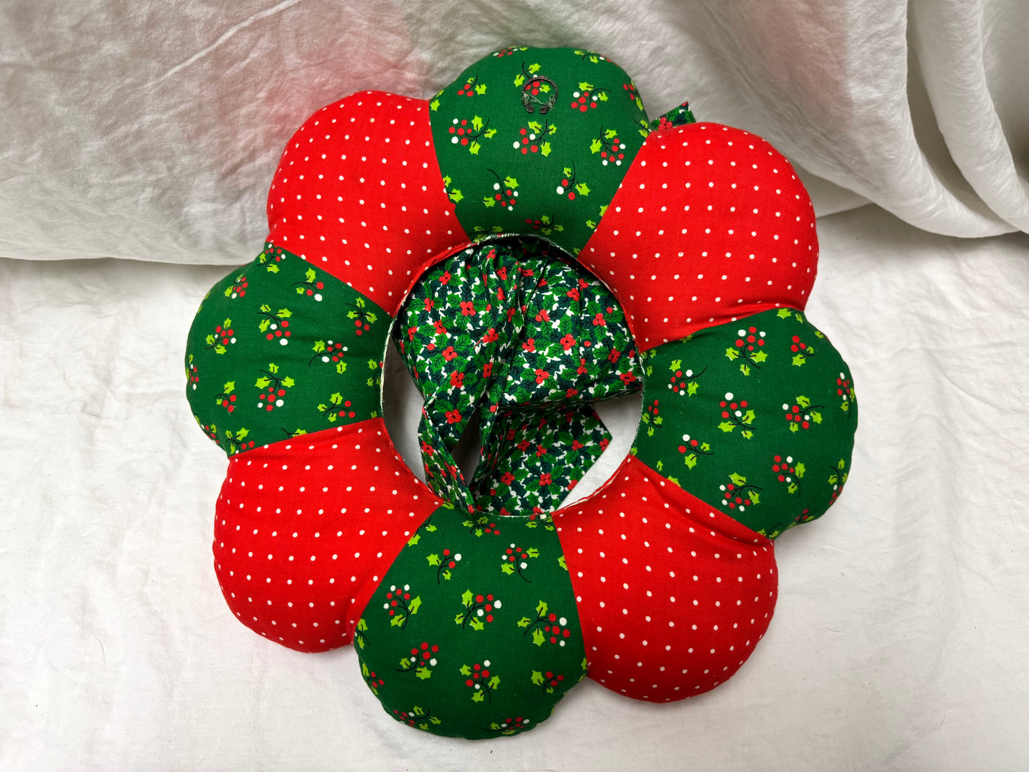 1970s Fabric Christmas Wreath