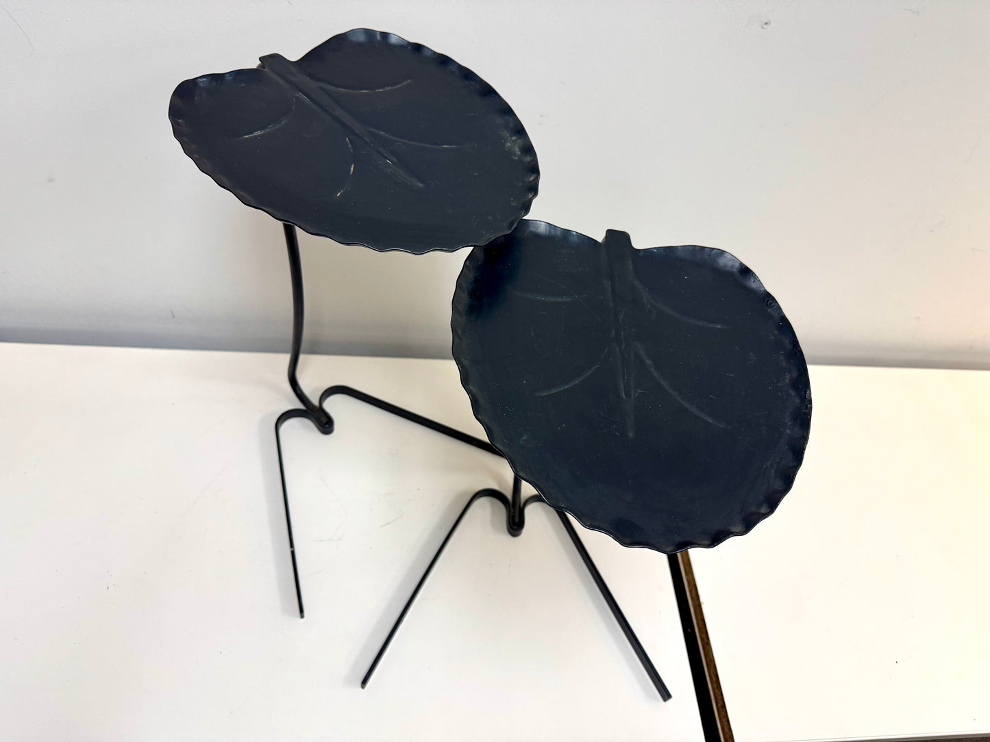 1950s Salterini Midcentury Modern Leaf Nesting Tables