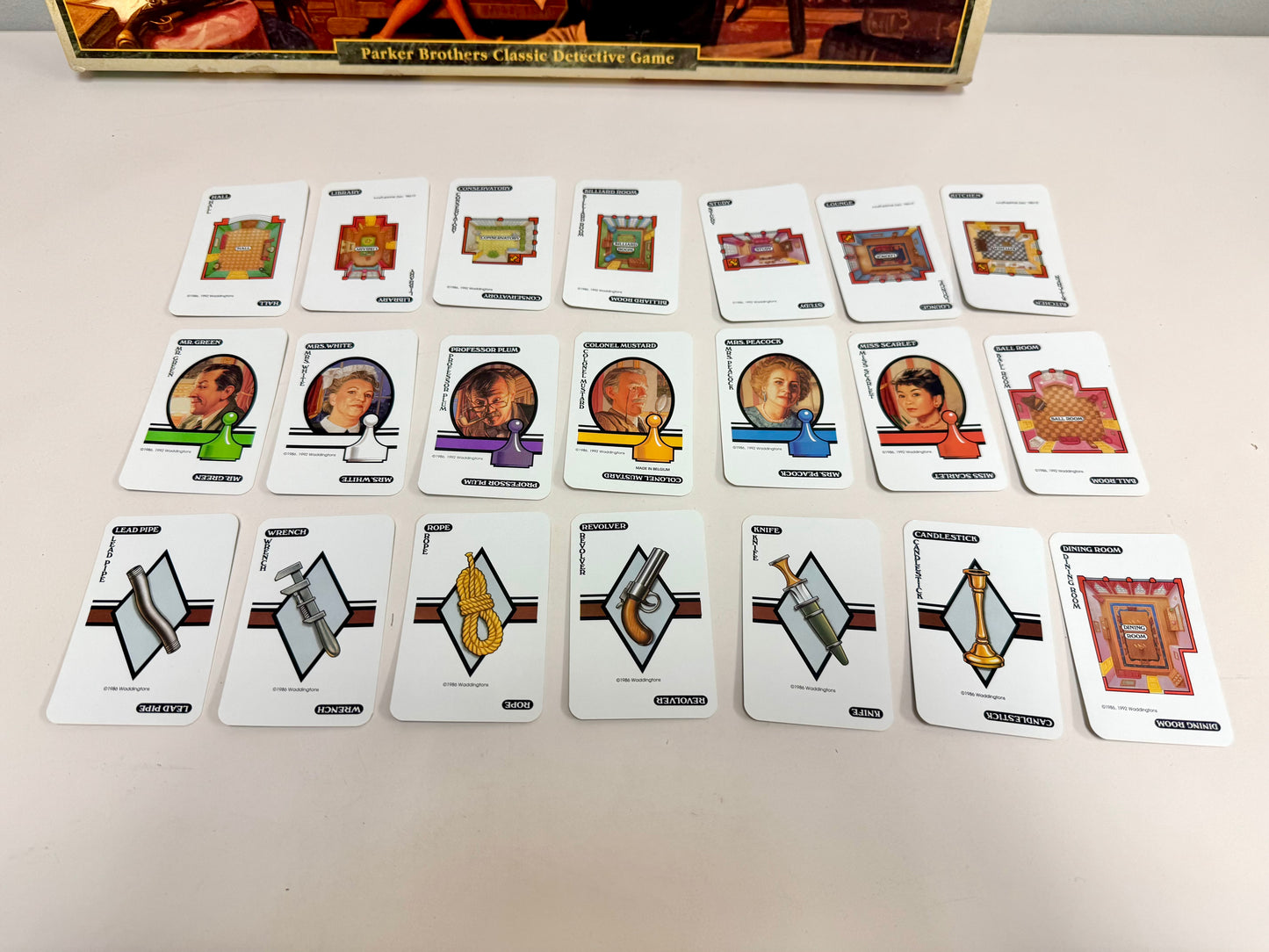 1986 Clue Classic Detective Game