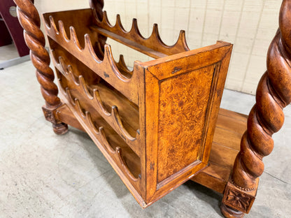 Carved Wooden Bar Cabinet