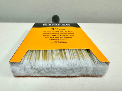 Evolve 4" Flat Superior Quality Paint Brush