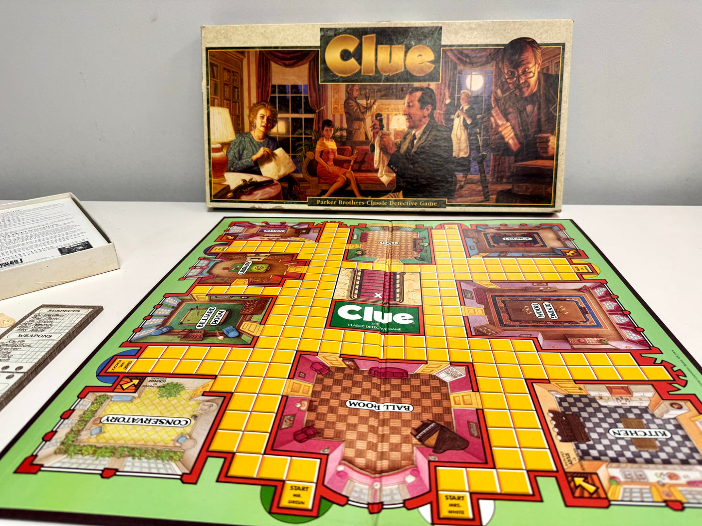 1986 Clue Classic Detective Game