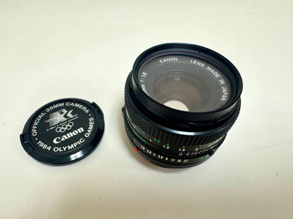 Canon FD 50mm f/1.8 Prime Camera Lens (1984 Los Angeles Olympics Games Edition)