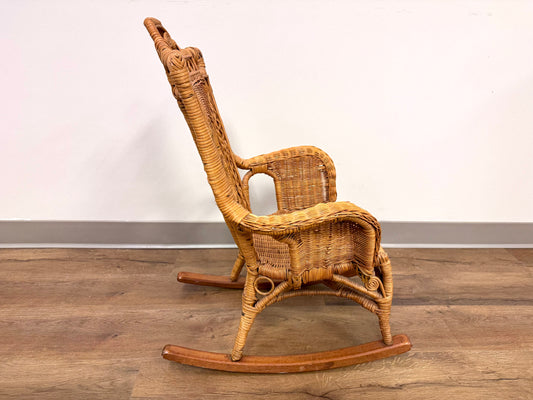 Wicker Kids Rocking Chair