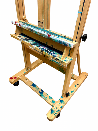 Large Canvas Painting H-Frame Easel