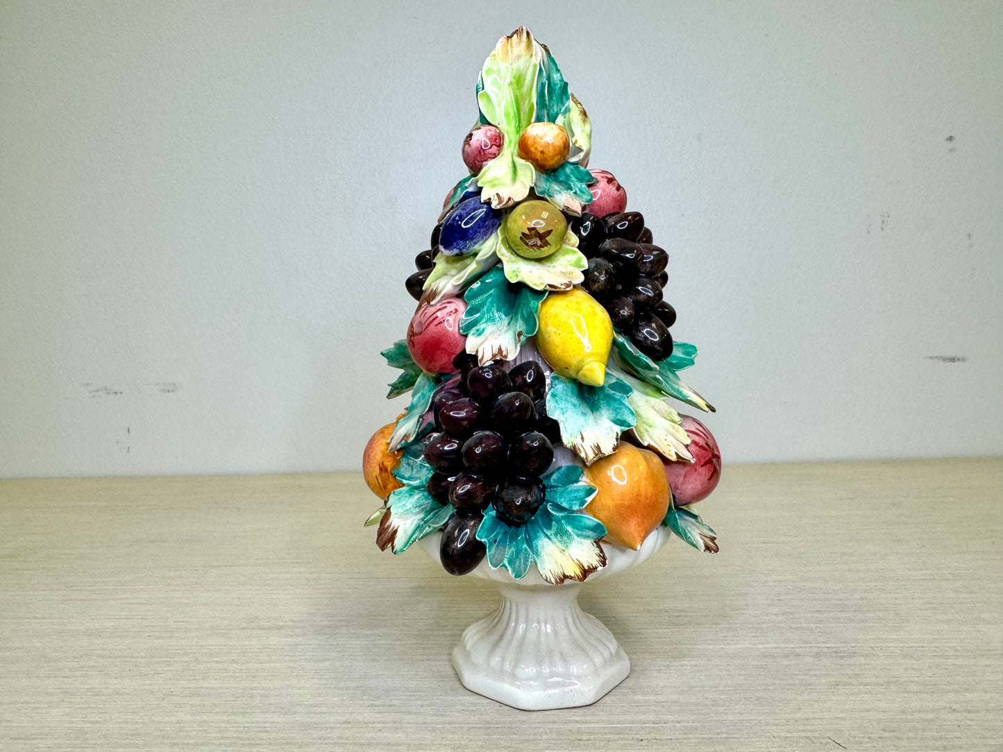 Fratelli Mollica & Co. Italian Capodimonte Fruit Sculpture
