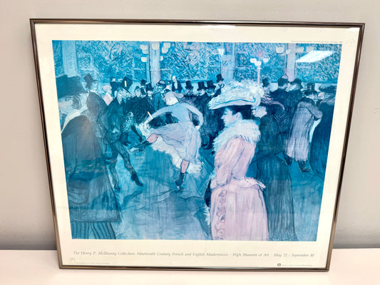 "At the Moulin Rouge: The Dance" (1890) Framed Art Print