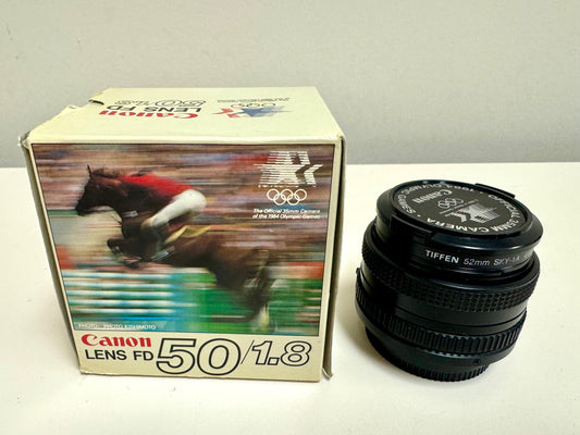 Canon FD 50mm f/1.8 Prime Camera Lens (1984 Los Angeles Olympics Games Edition)