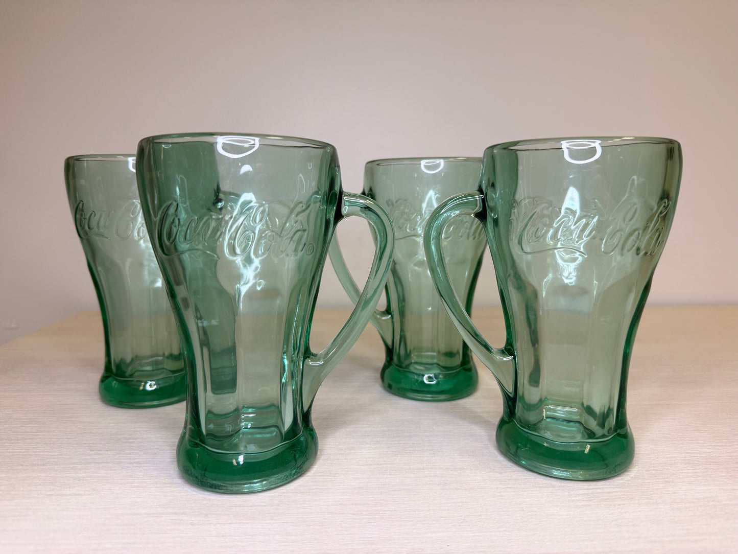 Coca Cola Libbey Green Glasses