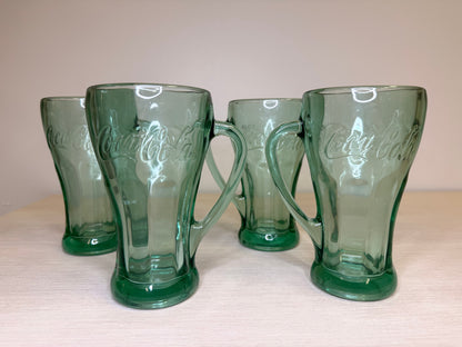 Coca Cola Libbey Green Glasses