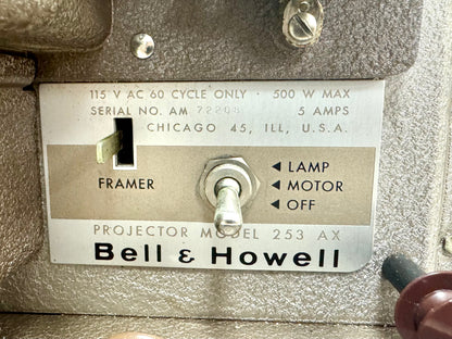 1950s Bell & Howell 253 AX Film Projector