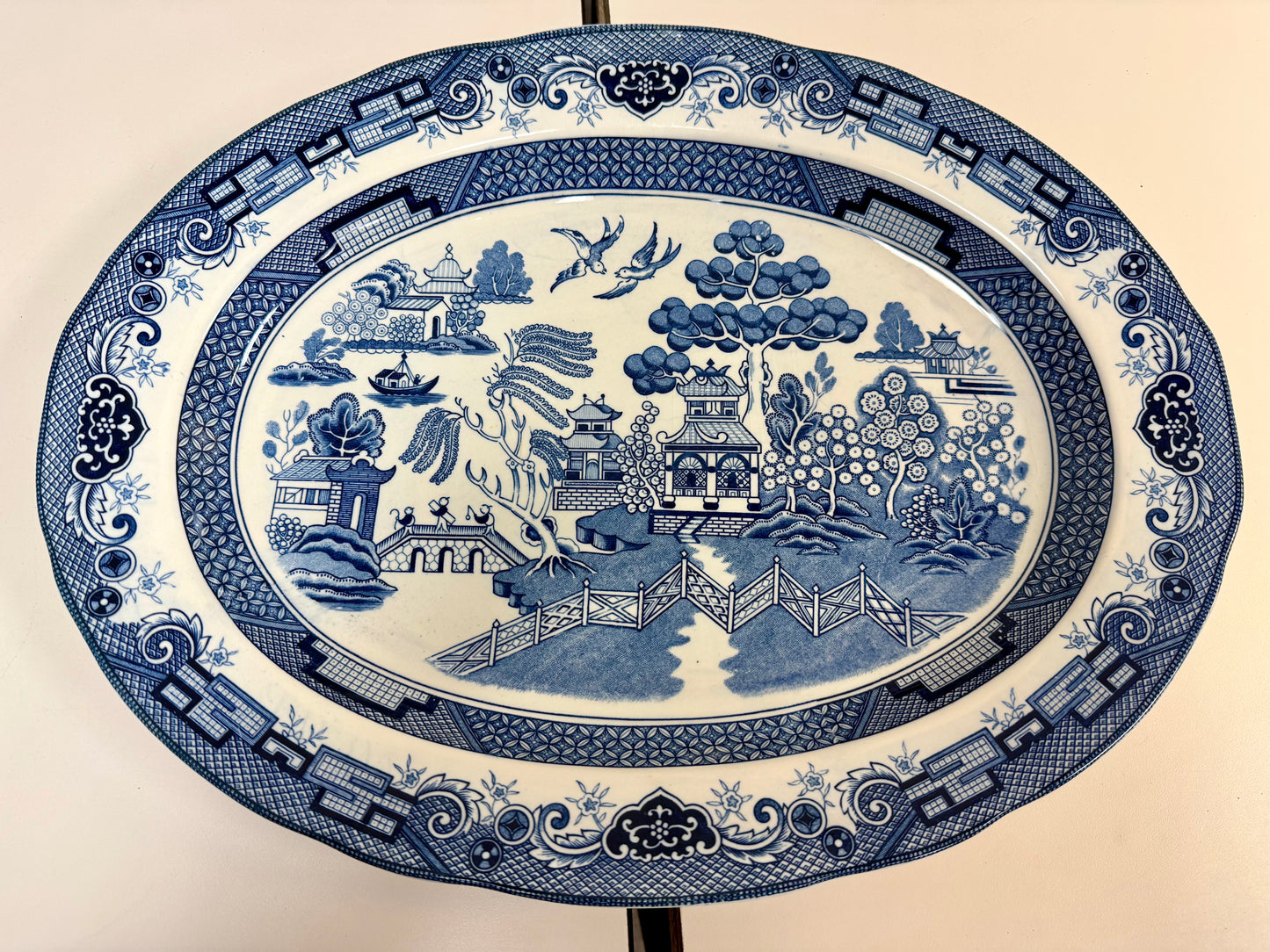 Vintage Heritage Mint "Blue Willow" Platter