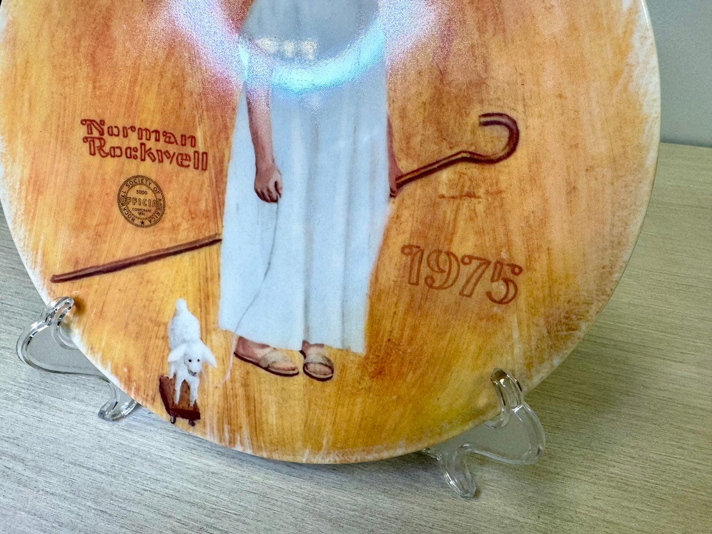 Norman Rockwell 1975 Christmas Plate