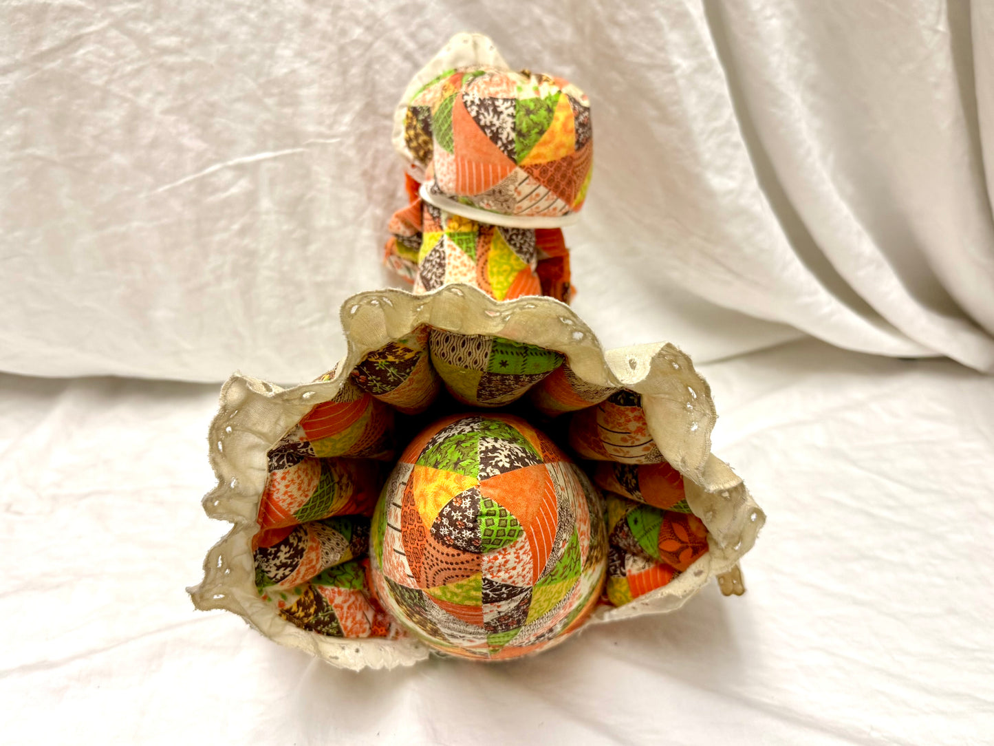 Handmade Quilted Turkey Stuffed Animal Decoration